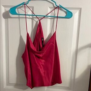 Zara Women's Fuchsia Satin Camisole